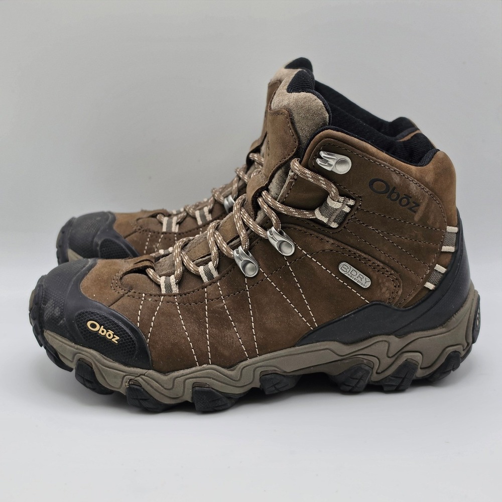 Oboz Gorpcore Waterproof B-DRY Bridger Hiking Boots Womens 7 Wide Brown